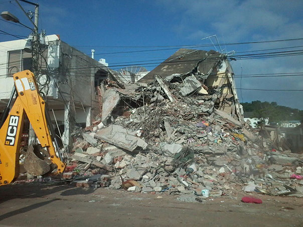 Edificaciones colpsadas por el Terremoto