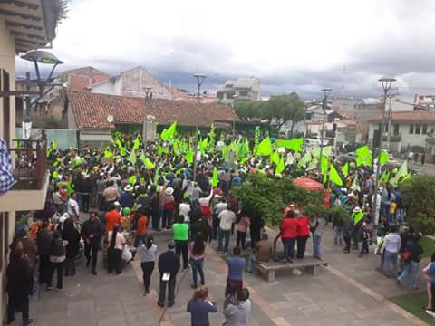 Correa concentracion Alianza pais Cuenca