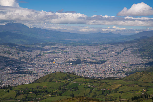 Vista del sur de Quito Sur de Quito