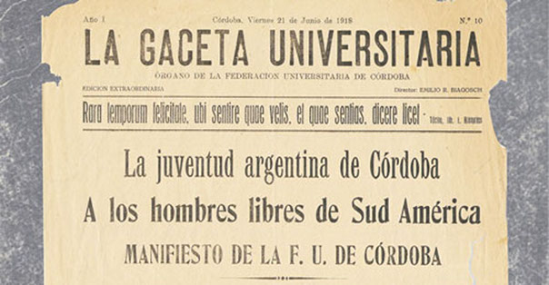 Manifiesto Reforma de Cordoba