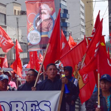 Gloria a los 40 años de la Unión General de Trabajadores del Ecuador la UGTE