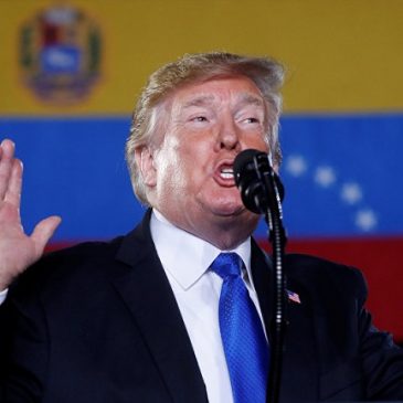 Rechazar las posiciones criminales de Trump contra Venezuela.