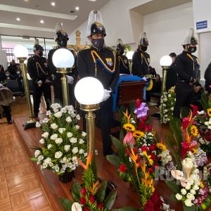 Homenaje por parte de la banda de Guerra 