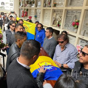 La despedida por sus familiares y amigos