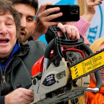 El shock del motosierra
